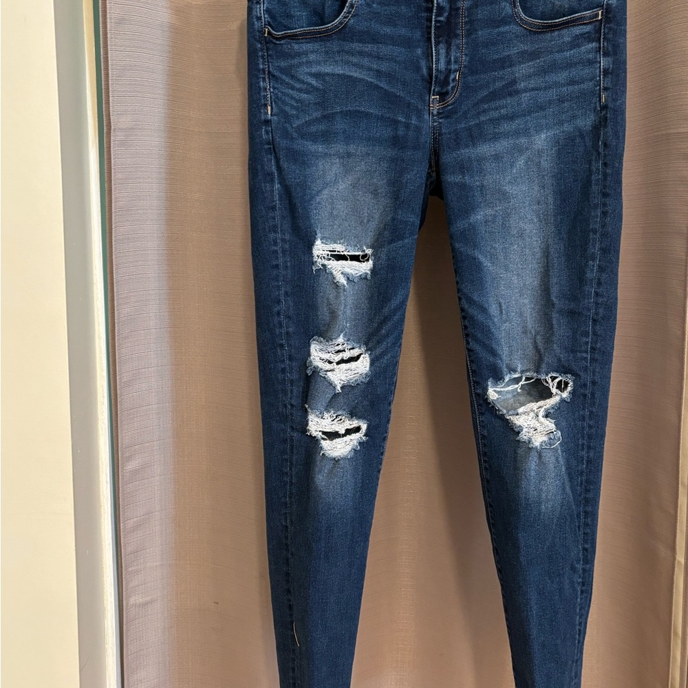 American Eagle Outfitters Dark Blue Skinny Jeans